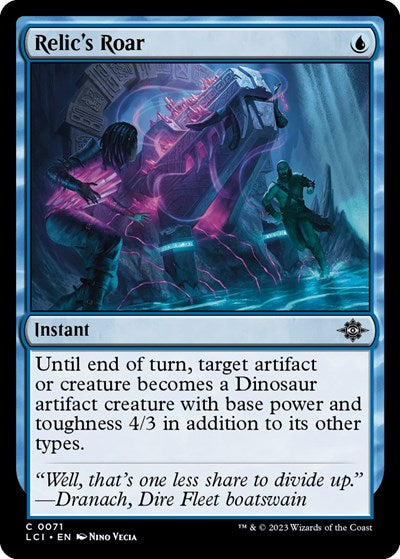 2023 Magic: The Lost Caverns of Ixalan (LCI) - Relics Roar (#71, Common) (Lightly Played)