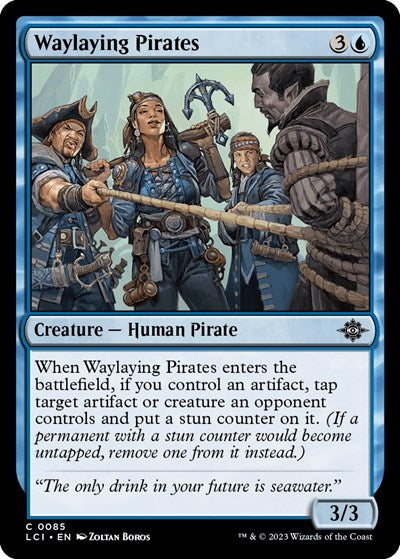 Waylaying Pirates (LCI) #85 Common (Lightly Played) The Lost Caverns of Ixalan Magic: The Gathering: 2023