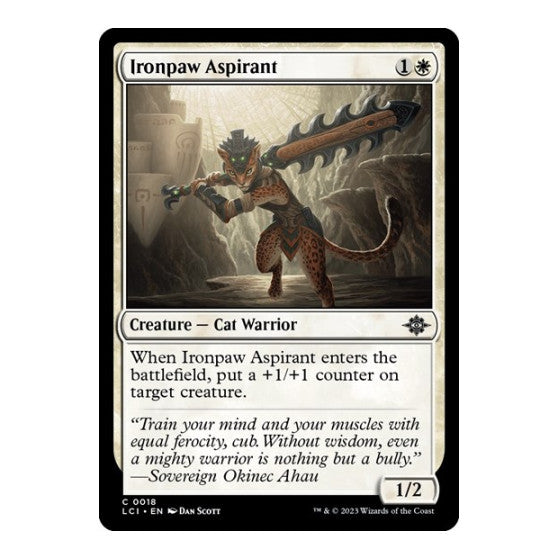Ironpaw Aspirant (LCI) #18 Common The Lost Caverns of Ixalan Magic: The Gathering: 2023