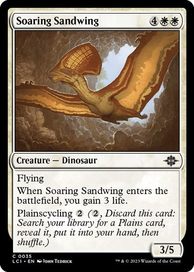 Soaring Sandwing (LCI) #35 Common The Lost Caverns of Ixalan Magic: The Gathering: 2023