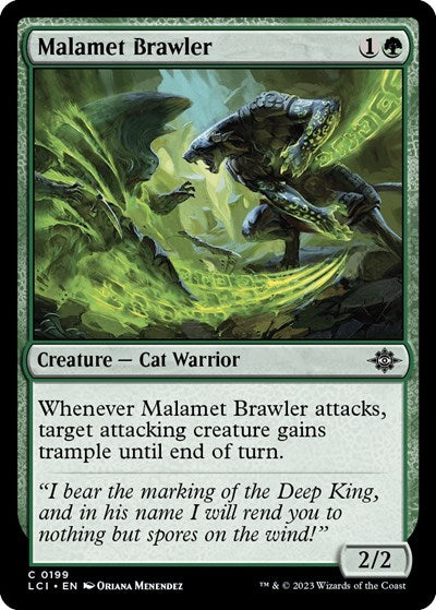 2023 Magic: The Lost Caverns of Ixalan (LCI) - Malamet Brawler (#199, Common) (Lightly Played)