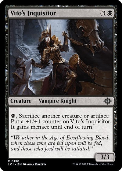 2023 Magic: The Lost Caverns of Ixalan (LCI) - Vitos Inquisitor (#130, Common)
