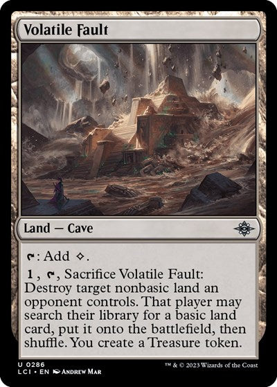 Volatile Fault (LCI) #286 Uncommon (Lightly Played) The Lost Caverns of Ixalan Magic: The Gathering: 2023