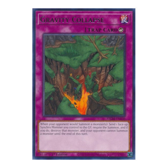 Gravity Collapse (VASM) #VASM-EN030 Rare (1st Edition Near Mint) Valiant Smashers YuGiOh: 2023