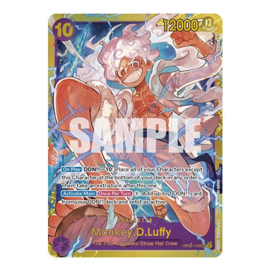 Monkey.D.Luffy (119) (OP05) #OP05-119 Secret Rare (Foil Near Mint) Awakening of the New Era One Piece Card Game: 2023