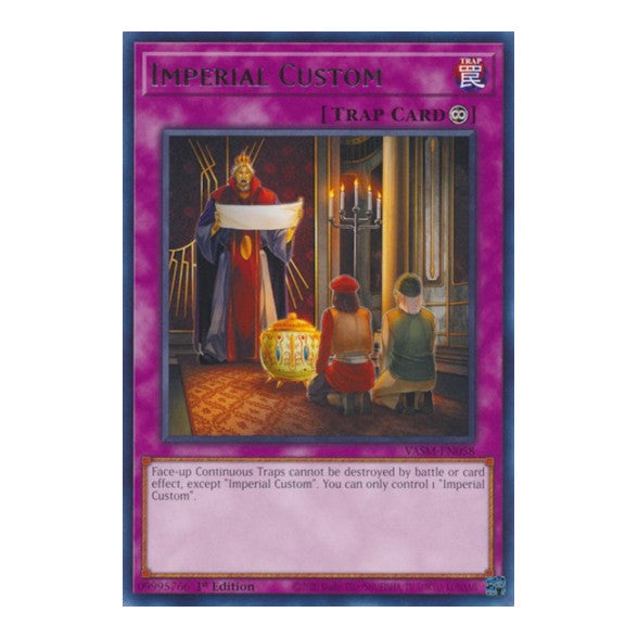 Imperial Custom (VASM) #VASM-EN058 Rare (1st Edition Near Mint) Valiant Smashers YuGiOh: 2023