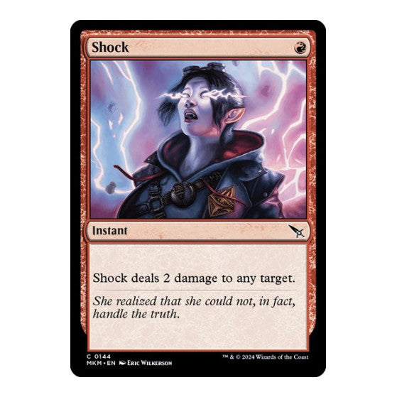 Shock (MKM) #144 Common (Lightly Played) Murders at Karlov Manor Magic: The Gathering: 2024