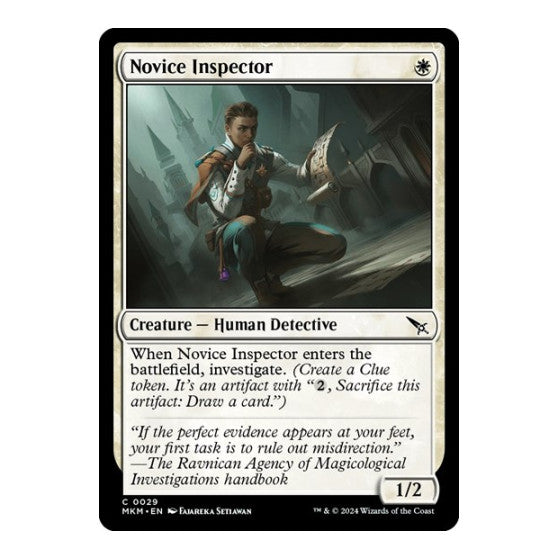Novice Inspector (MKM) #29 Common (Lightly Played) Murders at Karlov Manor Magic: The Gathering: 2024
