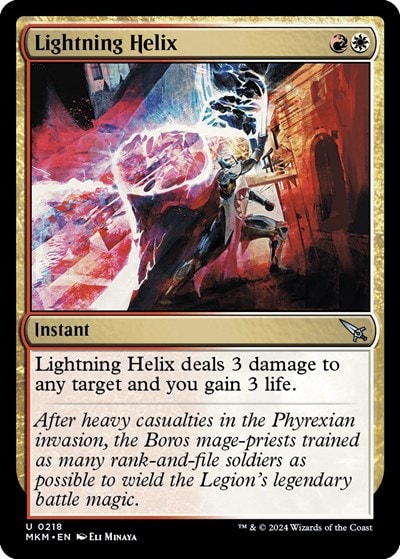 Lightning Helix (MKM) #218 Uncommon Murders at Karlov Manor Magic: The Gathering: 2024