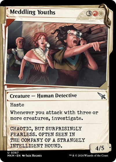Meddling Youths Showcase (MKM) #367 Uncommon (Lightly Played) Murders at Karlov Manor Magic: The Gathering: 2024
