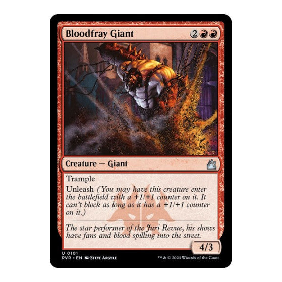 Bloodfray Giant (RVR) #101 Uncommon (Lightly Played) Ravnica Remastered Magic: The Gathering: 2024