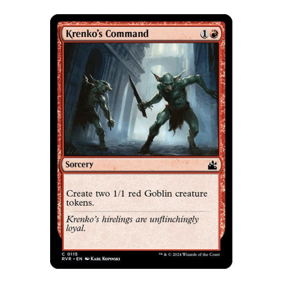 Krenko's Command (RVR) #115 Common (Lightly Played) Ravnica Remastered Magic: The Gathering: 2024