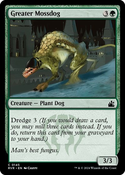 Greater Mossdog (RVR) #145 Common (Lightly Played) Ravnica Remastered Magic: The Gathering: 2024