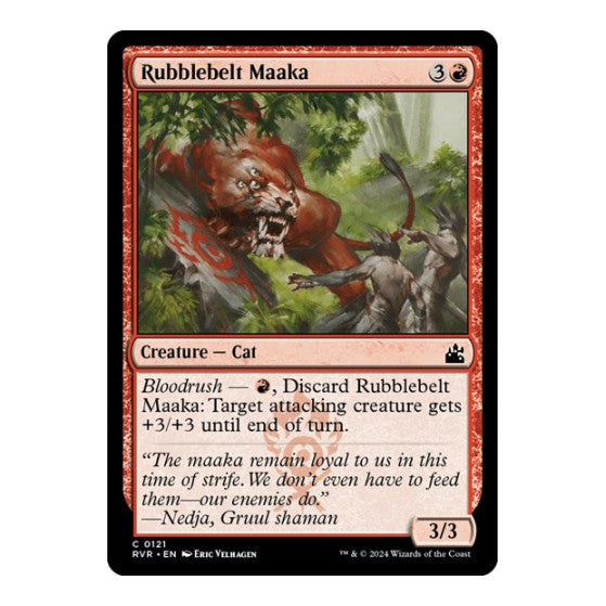 Rubblebelt Maaka (RVR) #121 Common (Lightly Played) Ravnica Remastered Magic: The Gathering: 2024