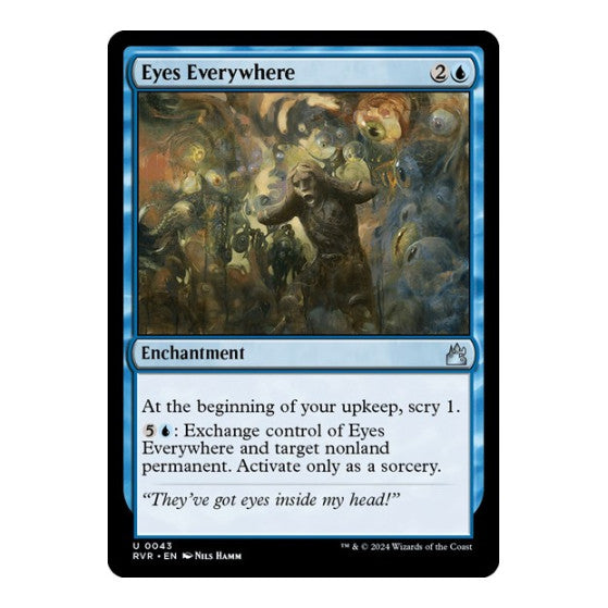 Eyes Everywhere (RVR) #43 Uncommon (Lightly Played) Ravnica Remastered Magic: The Gathering: 2024