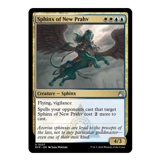 Sphinx of New Prahv (RVR) #227 Uncommon (Lightly Played) Ravnica Remastered Magic: The Gathering: 2024