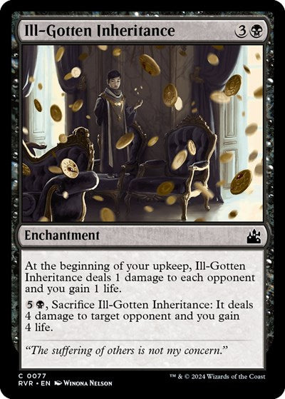 Ill Gotten Inheritance (RVR) #77 Common (Lightly Played) Ravnica Remastered Magic: The Gathering: 2024
