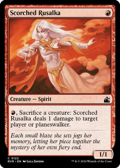 Scorched Rusalka (RVR) #122 Common (Lightly Played) Ravnica Remastered Magic: The Gathering: 2024