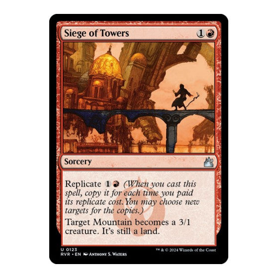 Siege of Towers (RVR) #123 Uncommon (Lightly Played) Ravnica Remastered Magic: The Gathering: 2024