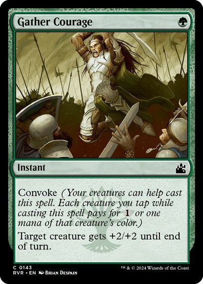 Gather Courage (RVR) #143 Common (Lightly Played) Ravnica Remastered Magic: The Gathering: 2024