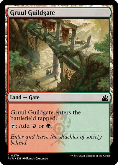 Gruul Guildgate (RVR) #279 Common (Foil Lightly Played) Ravnica Remastered Magic: The Gathering: 2024