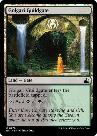 Golgari Guildgate (RVR) #278 Common (Lightly Played) Ravnica Remastered Magic: The Gathering: 2024