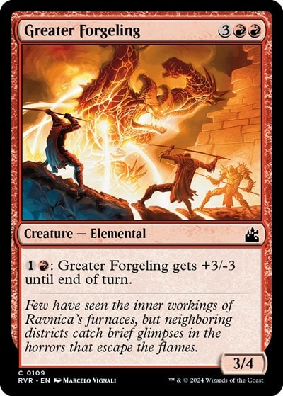 Greater Forgeling (RVR) #109 Common (Lightly Played) Ravnica Remastered Magic: The Gathering: 2024