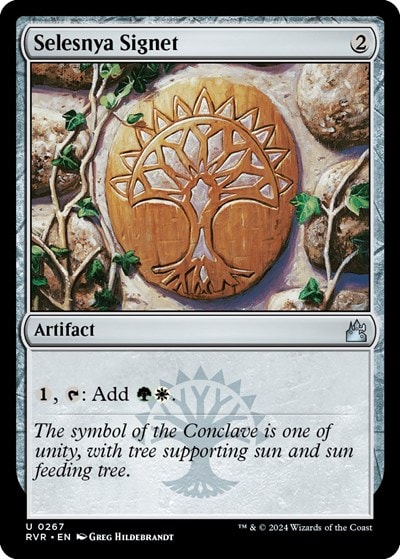 Selesnya Signet (RVR) #267 Uncommon (Lightly Played) Ravnica Remastered Magic: The Gathering: 2024