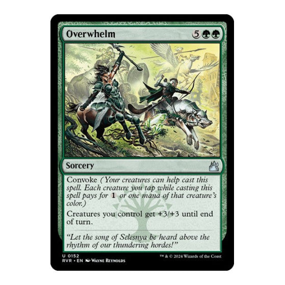 Overwhelm (RVR) #152 Uncommon (Lightly Played) Ravnica Remastered Magic: The Gathering: 2024
