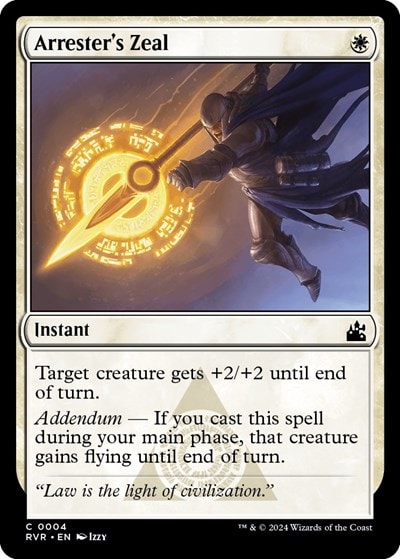 Arresters Zeal (RVR) #4 Common (Lightly Played) Ravnica Remastered Magic: The Gathering: 2024
