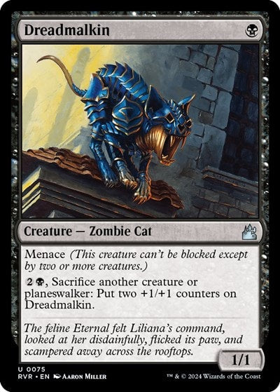 Dreadmalkin (RVR) #75 Uncommon (Lightly Played) Ravnica Remastered Magic: The Gathering: 2024