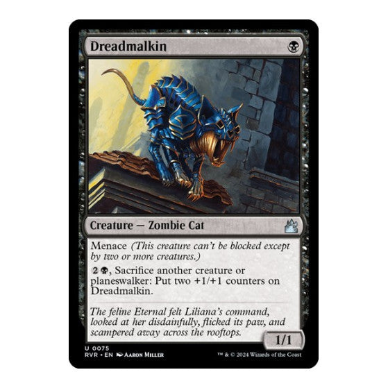 Dreadmalkin (RVR) #75 Uncommon (Lightly Played) Ravnica Remastered Magic: The Gathering: 2024