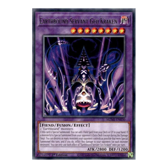 Earthbound Servant Geo Kraken (MZMI) #MZMI-EN030 Rare (1st Edition Near Mint) Maze of Millennia YuGiOh: 2024