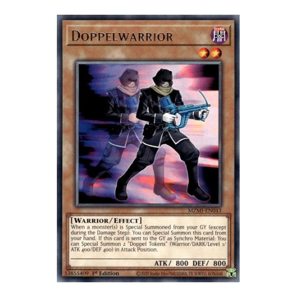 Doppelwarrior (MZMI) #MZMI-EN043 Rare (1st Edition Near Mint) Maze of Millennia YuGiOh: 2024