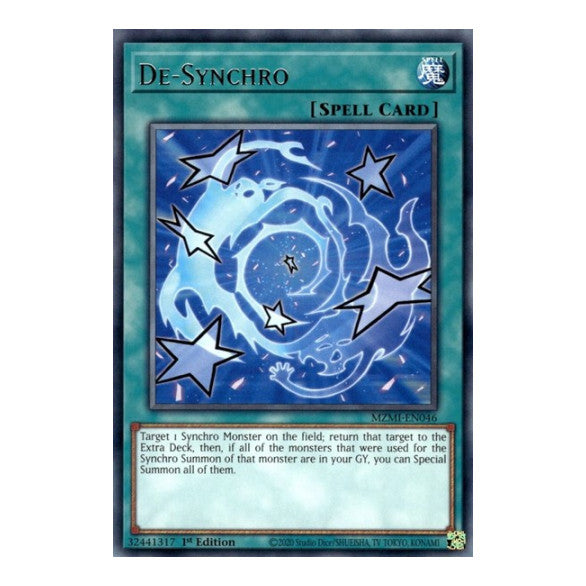 De-Synchro (MZMI) #MZMI-EN046 Rare (1st Edition Near Mint) Maze of Millennia YuGiOh: 2024