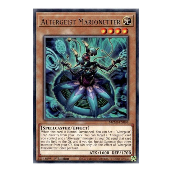 Altergeist Marionetter (MZMI) #MZMI-EN062 Rare (1st Edition Near Mint) Maze of Millennia YuGiOh: 2024