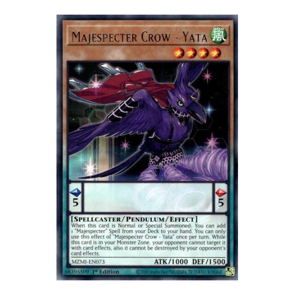 Majespecter Crow - Yata (MZMI) #MZMI-EN073 Rare (1st Edition Near Mint) Maze of Millennia YuGiOh: 2024