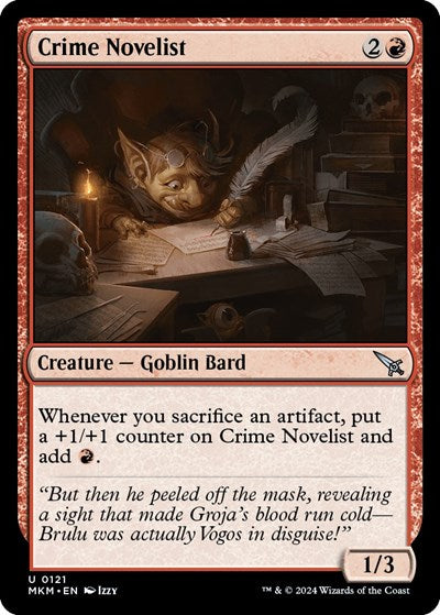 Crime Novelist (MKM) #121 Uncommon (Lightly Played) Murders at Karlov Manor Magic: The Gathering: 2024