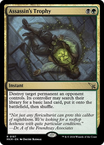 Assassins Trophy (MKM) #187 Rare (Near Mint) Murders at Karlov Manor Magic: The Gathering: 2024