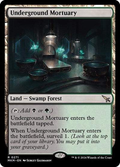 Underground Mortuary (MKM) #271 Rare (Near Mint) Murders at Karlov Manor Magic: The Gathering: 2024