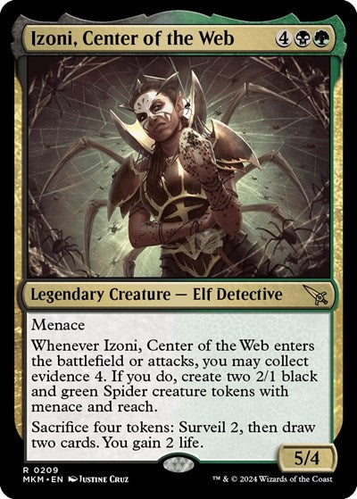Izoni Center of the Web (MKM) #209 Rare (Near Mint) Murders at Karlov Manor Magic: The Gathering: 2024