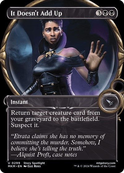 It Doesnt Add Up Showcase (MKM) #299 Uncommon (Lightly Played) Murders at Karlov Manor Magic: The Gathering: 2024