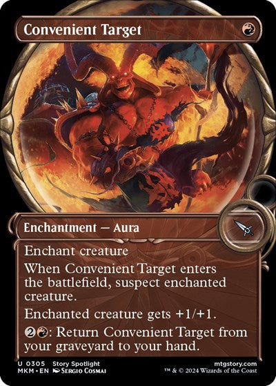 Convenient Target Showcase (MKM) #305 Uncommon (Lightly Played) Murders at Karlov Manor Magic: The Gathering: 2024