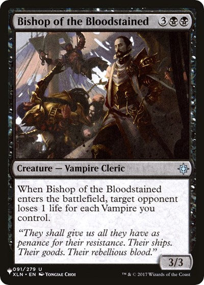 Bishop of the Bloodstained (LIST) #XLN-91 Uncommon (Lightly Played) The List Reprints Magic: The Gathering: 2026