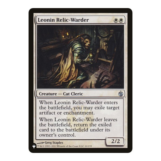 Leonin Relic-Warder (MBS) (LIST) #10/155 Uncommon (Lightly Played) The List Reprints Magic: The Gathering: 2026