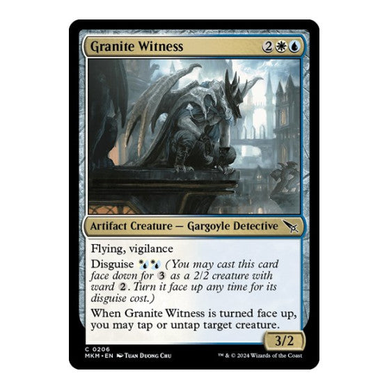 Granite Witness (MKM) #206 Common (Lightly Played) Murders at Karlov Manor Magic: The Gathering: 2024