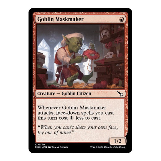 Goblin Maskmaker (MKM) #130 Common Murders at Karlov Manor Magic: The Gathering: 2024