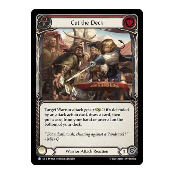 Cut the Deck (Red) (HVY) #HVY106 Rare (Lightly Played) Heavy Hitters Flesh and Blood TCG: 2024