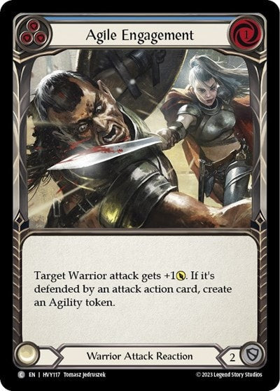 agile engagement blue (HVY) #HVY117 Common (Lightly Played) Heavy Hitters Flesh and Blood TCG: 2024