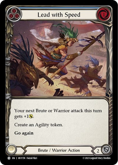 lead with speed blue (HVY) #HVY174 Common (Lightly Played) Heavy Hitters Flesh and Blood TCG: 2024